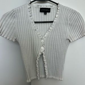 Cotton candy LA white top